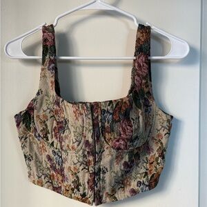 Wild Fable Multicolor Floral Crop Top